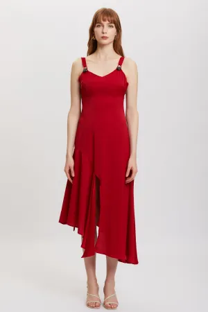 ST | Weigela Red Slip Dress