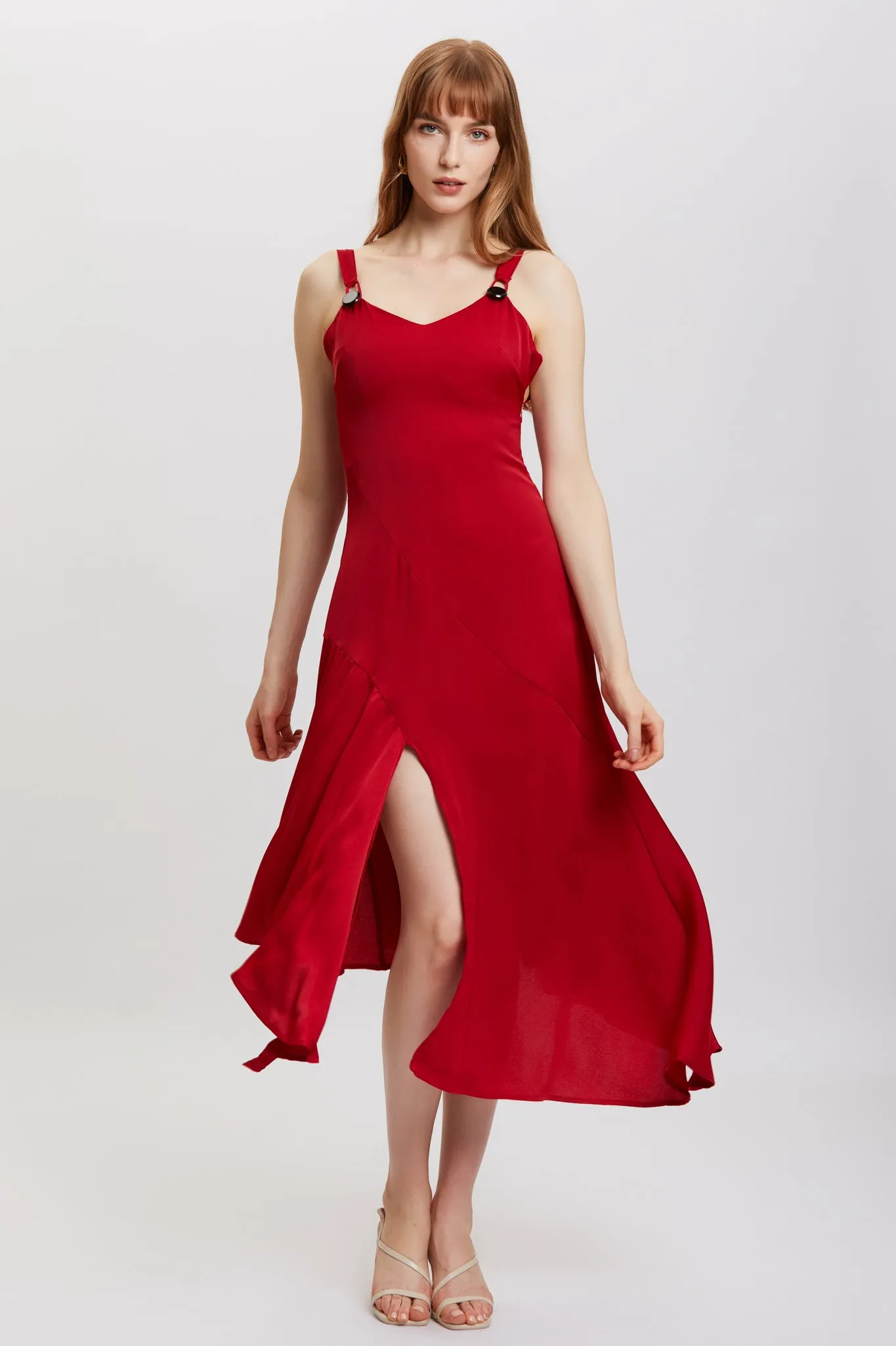 ST | Weigela Red Slip Dress