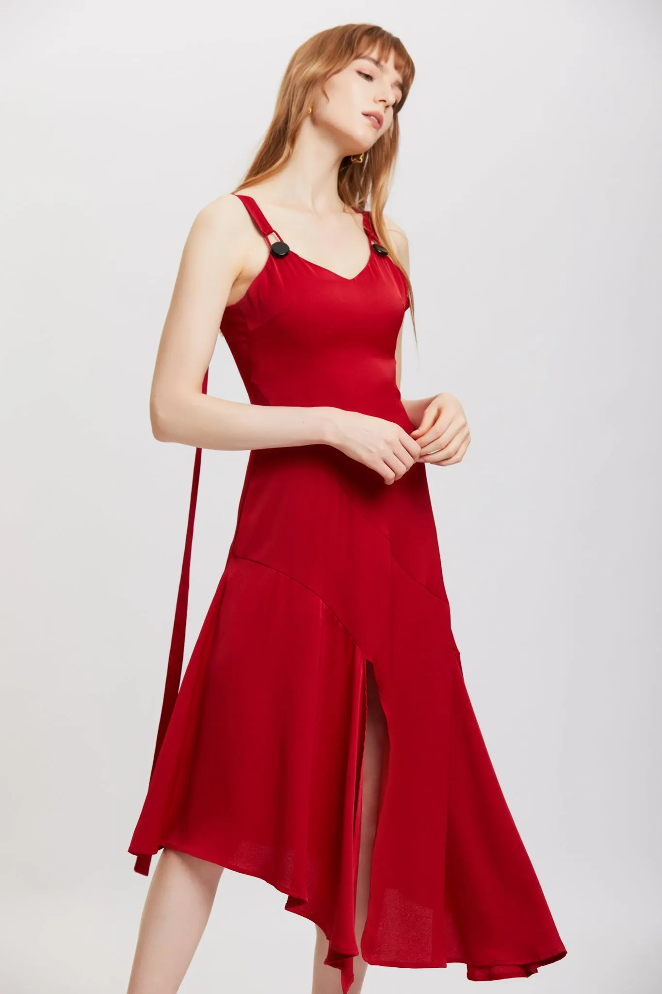 ST | Weigela Red Slip Dress