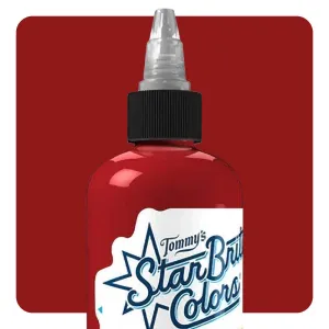 StarBrite Colors Tattoo Ink by Tommy’s Supplies – Scarlet Red – Pick Your Size 1/2oz or 1oz