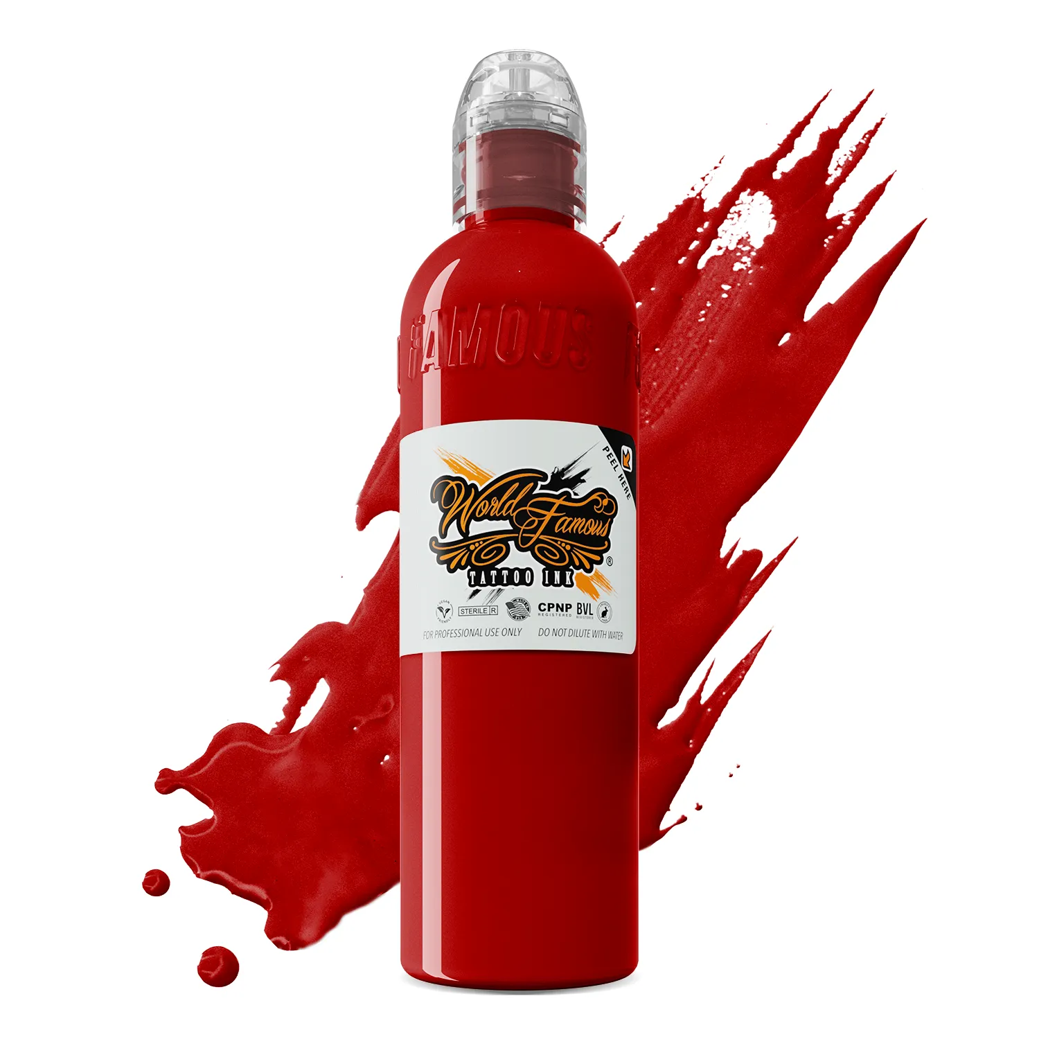 Straight Red — World Famous Tattoo Ink — Pick Size