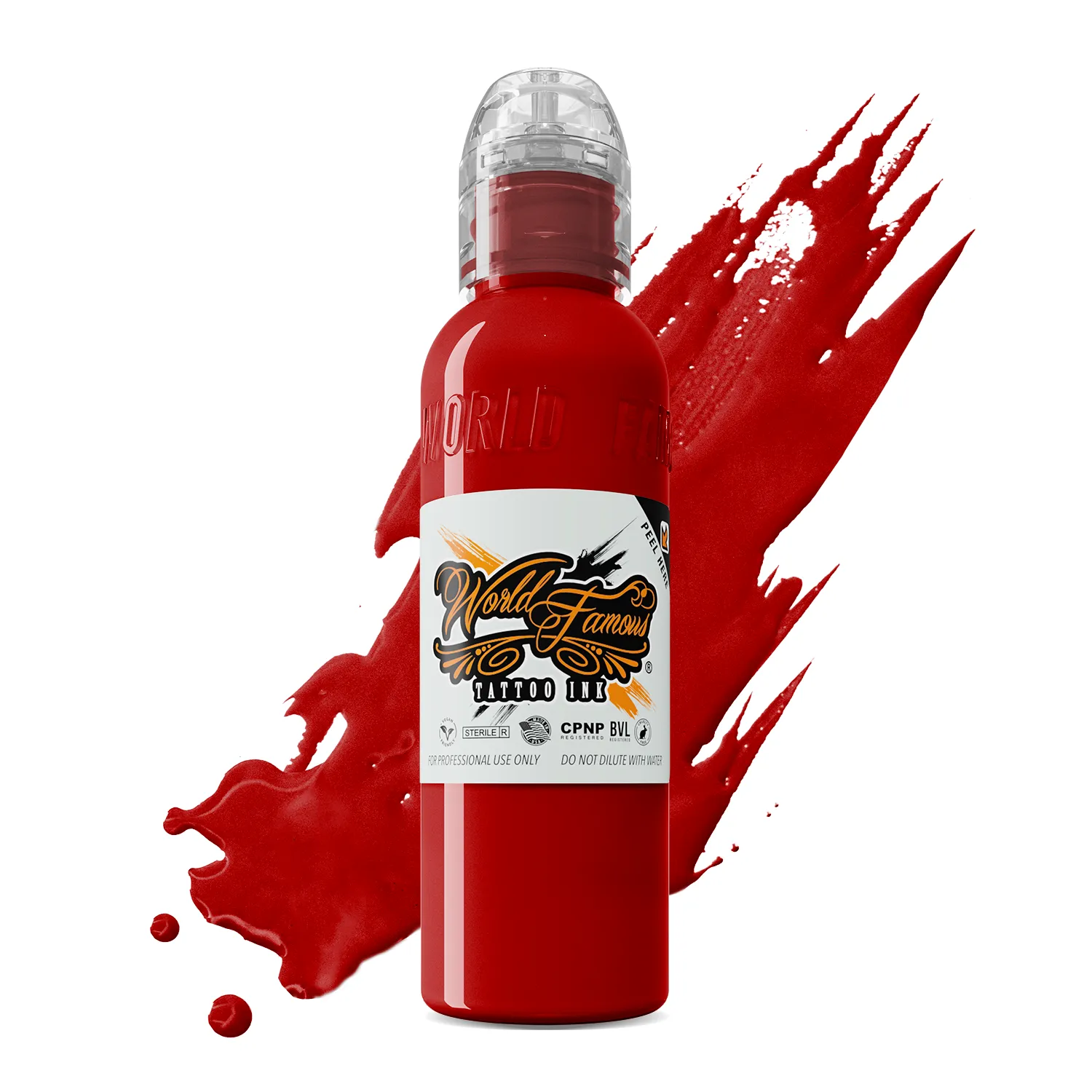 Straight Red — World Famous Tattoo Ink — Pick Size