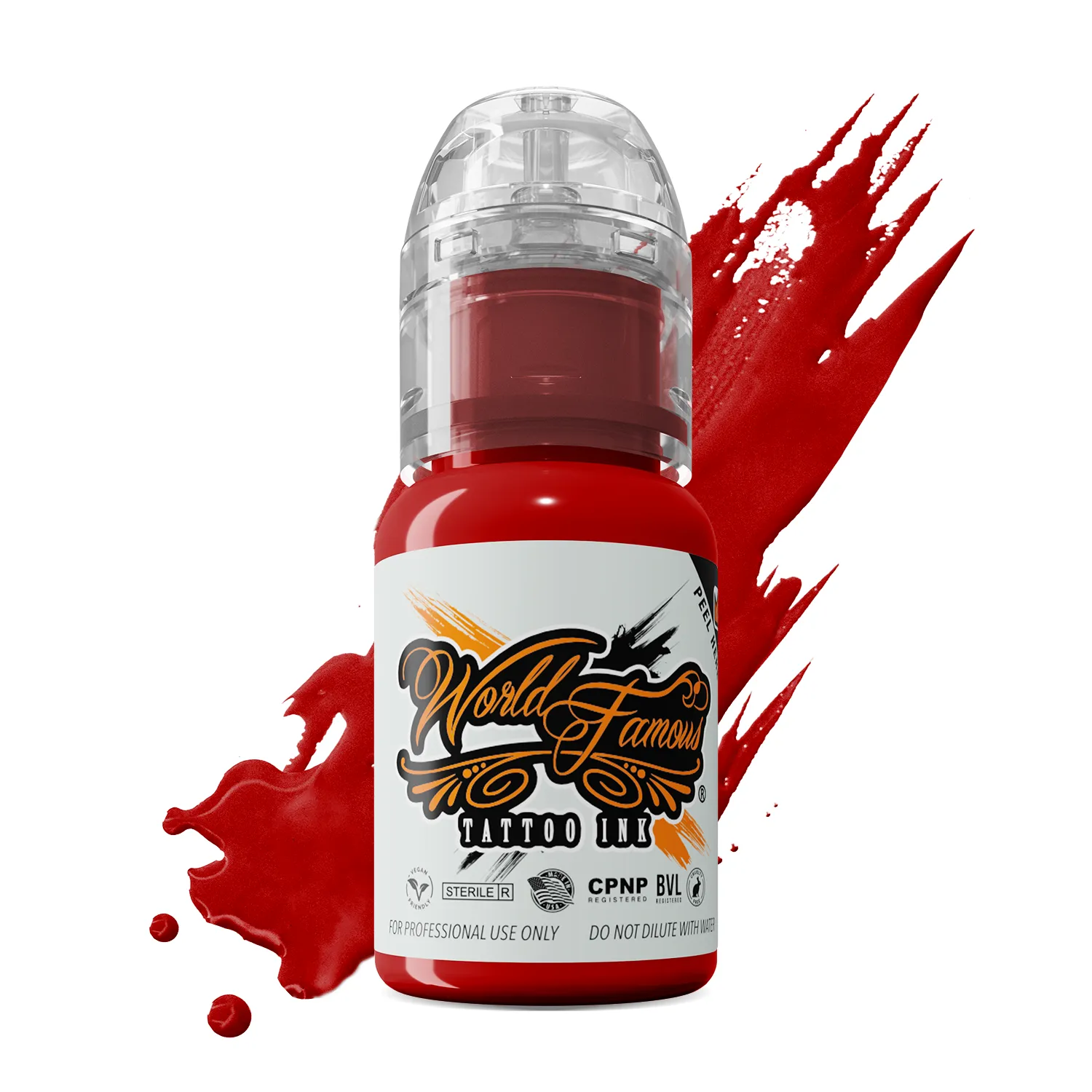 Straight Red — World Famous Tattoo Ink — Pick Size