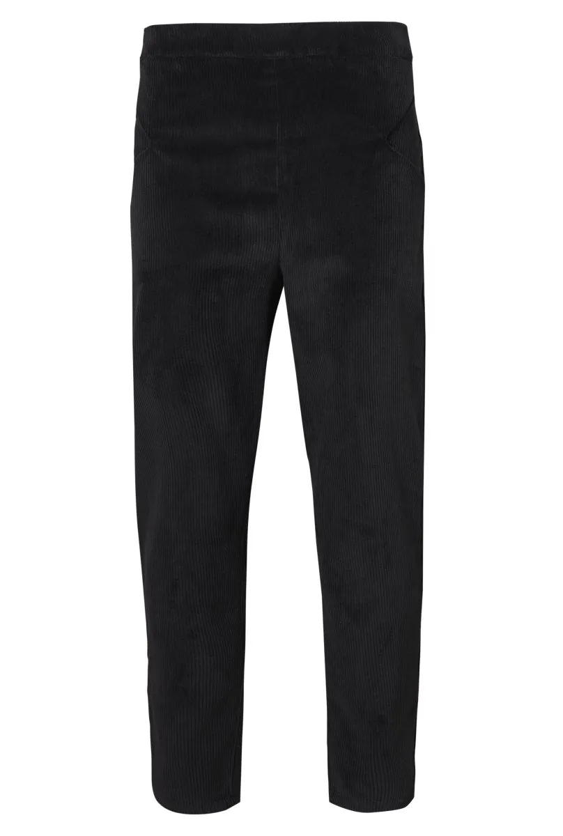 Straight Trousers Black