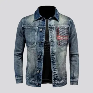 Thin street men's jean jacket