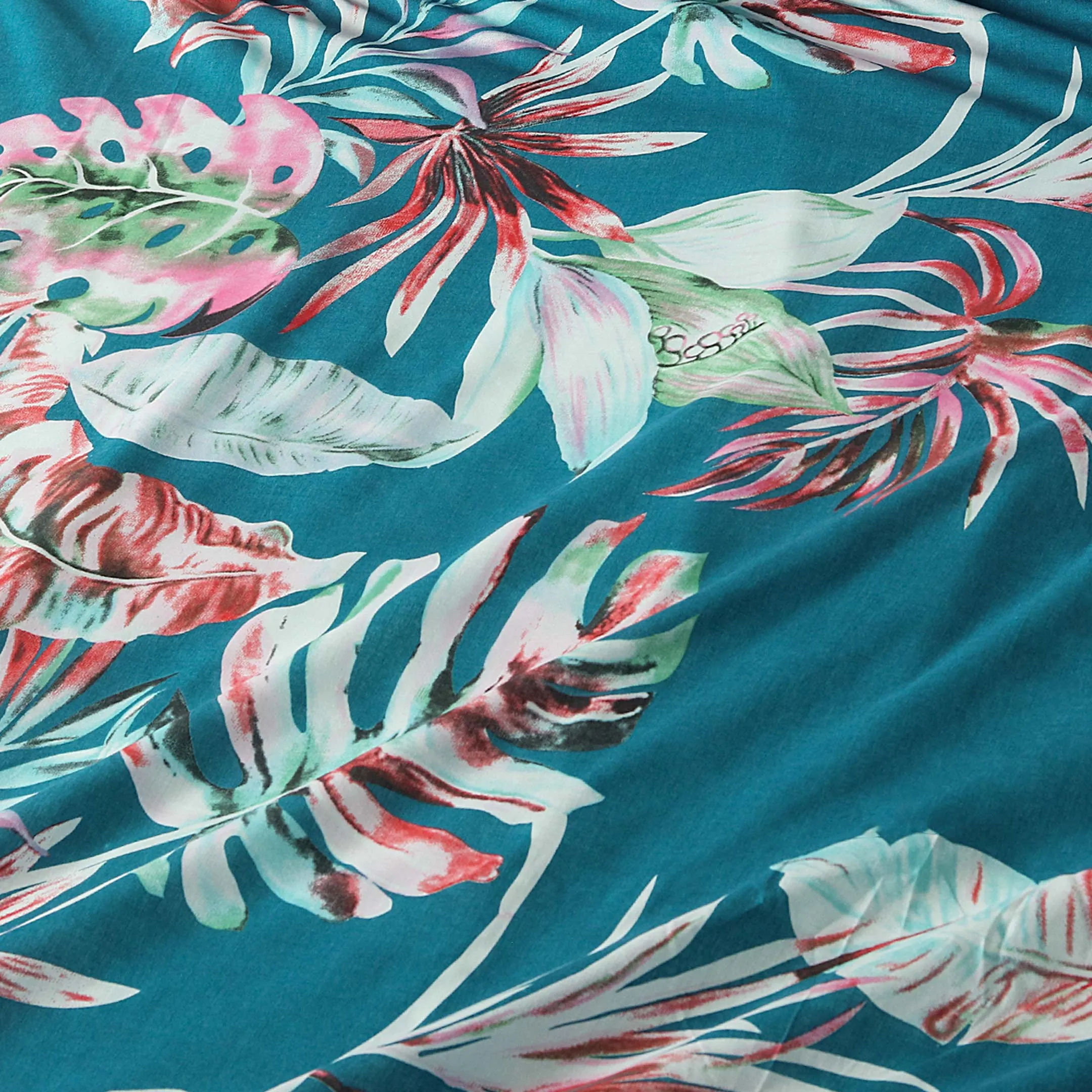 Tropical Tranquility Printed Bedsheet