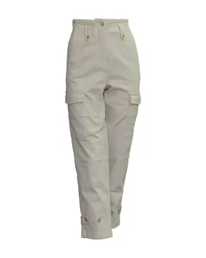 Twill Cargo Ankle Pants