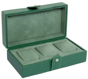 UNDERWOOD (LONDON) - Triple Leather Watch Box  | UN209/GRN