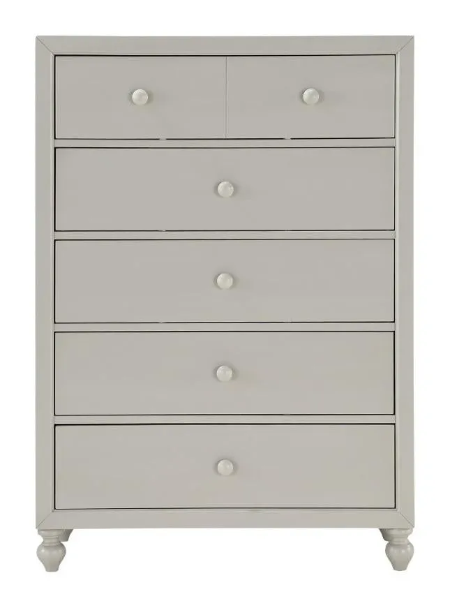 Wellsummer 5 Drawer Chest in Gray 1803GY-9