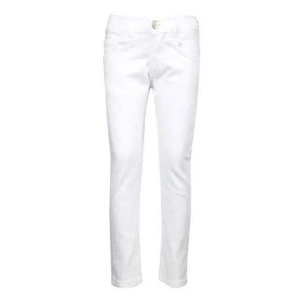 WHITE SLIM FIT GIRLS DENIM TROUSER