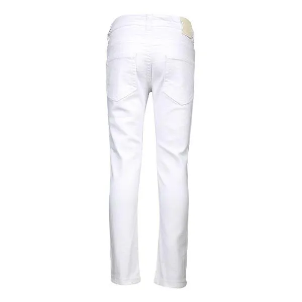 WHITE SLIM FIT GIRLS DENIM TROUSER