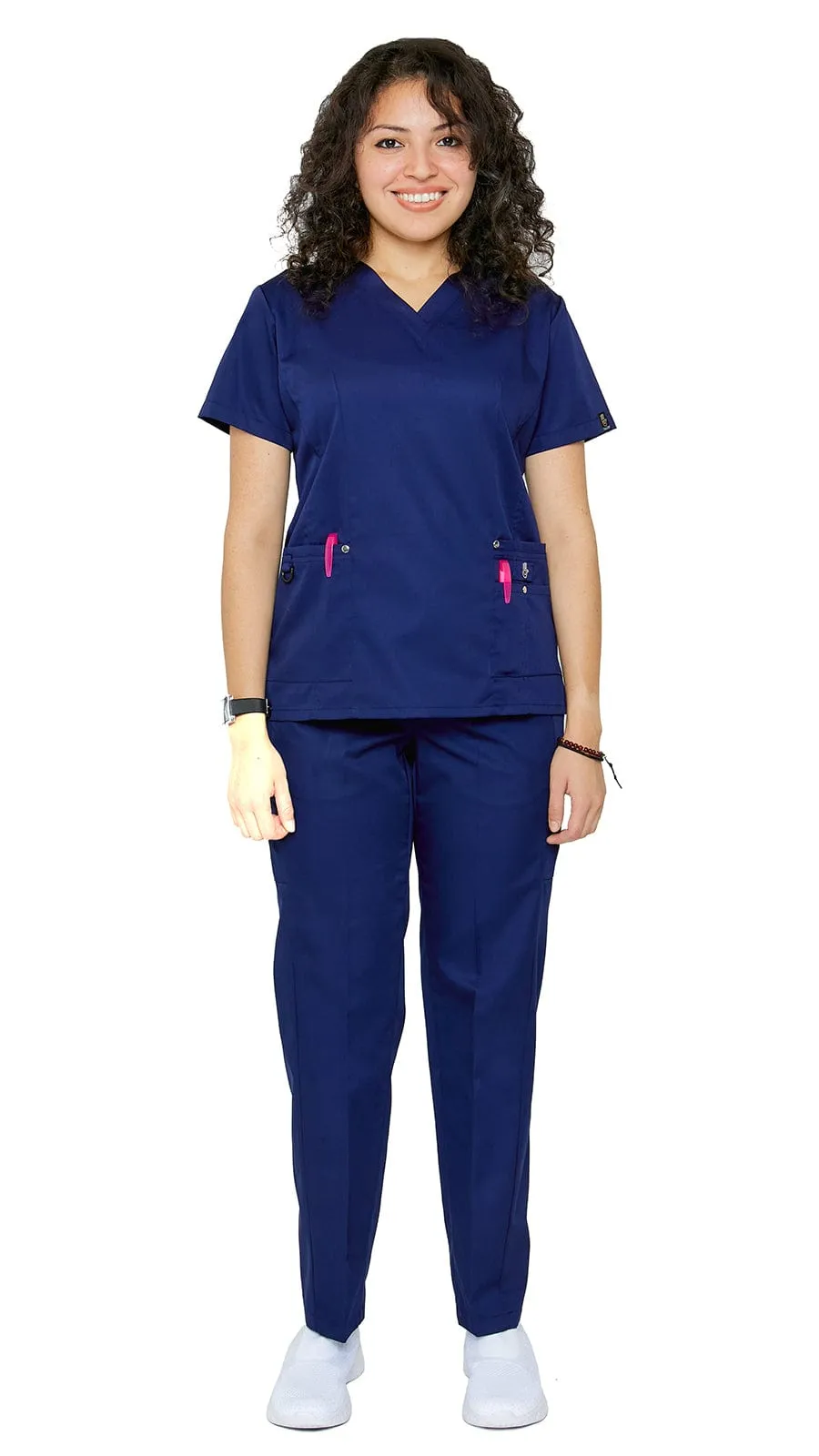 Women's 11 Pocket Slim Fit Uniform Scrubs - Style 408