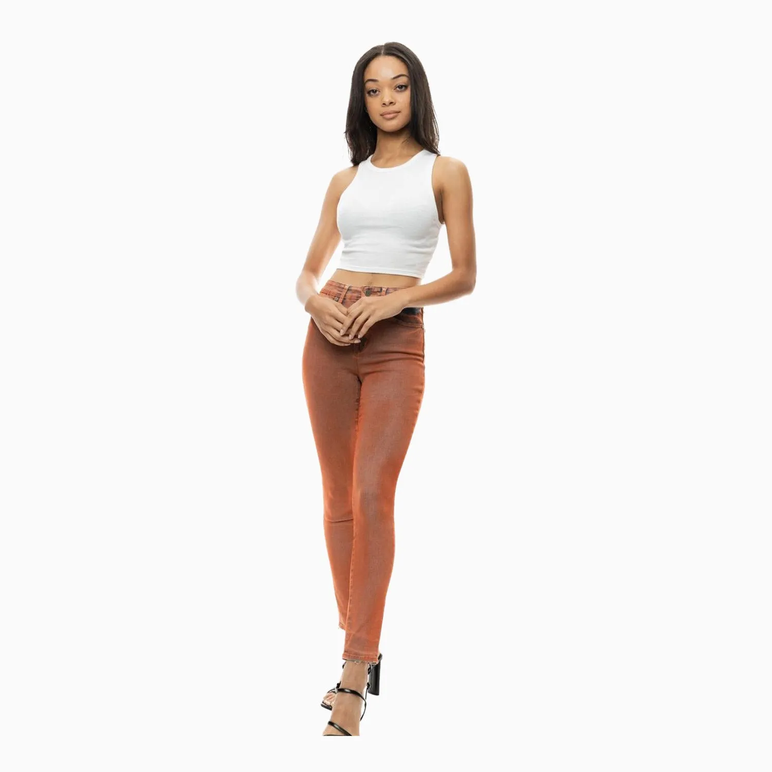 Women's Over Spray Fashion Slim Denim Pant