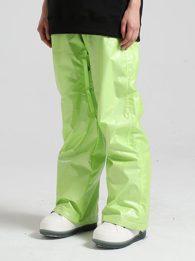 Women's White Dazzling Ski Pants