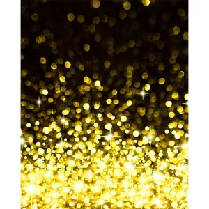 Yellow Bokeh Printed Backdrop